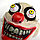 Маска Клоуна с выпученными глазами пластиковая с резинкой, фото 7