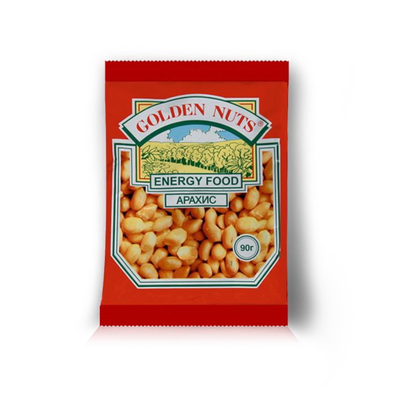 Арахис "Golden Nuts" Classic 90гр жареный, солёный(Собственное производство)