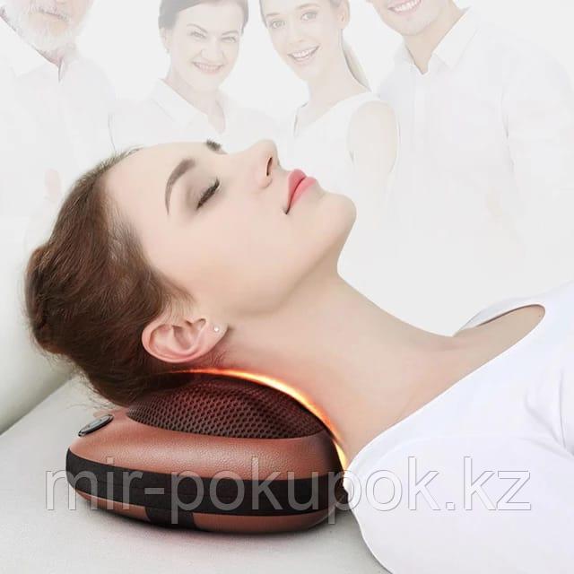 Массажная подушка с подогревом для шеи и спины Massage Pillow - фото 8 - id-p71636416