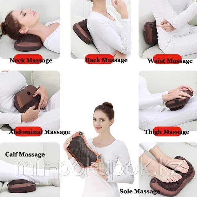 Массажная подушка с подогревом для шеи и спины Massage Pillow - фото 10 - id-p71636416