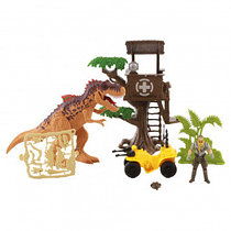 Игровой набор: Охотник на динозавра, дом на дереве