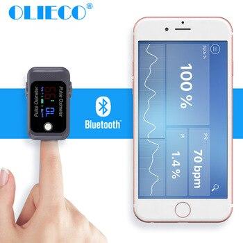 Пальцевой пульсометр, оксиметр OLIECO Bluetooth BM1000C - фото 1 - id-p81330467