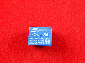 Реле SRD-03VDC-SL-C, 3V, 10A