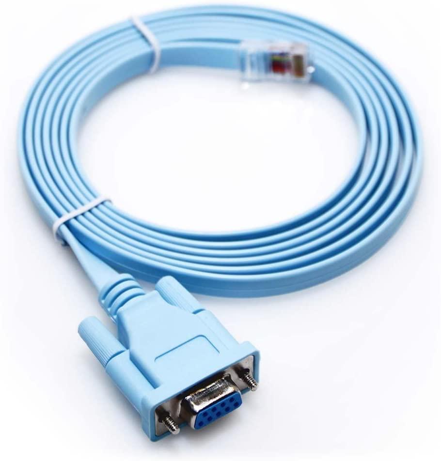 Cisco CAB-CONSOLE-RJ45= Кабель Console Cable 6ft with RJ45 and DB9F