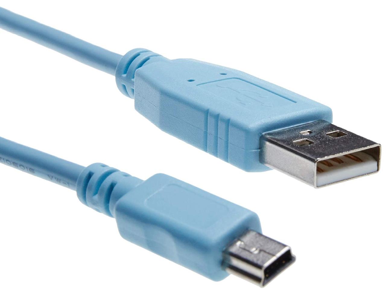 Cisco CAB-CONSOLE-USB= Кабель Console Cable 1,8м with USB Type A and mini-B - фото 1 - id-p1841117