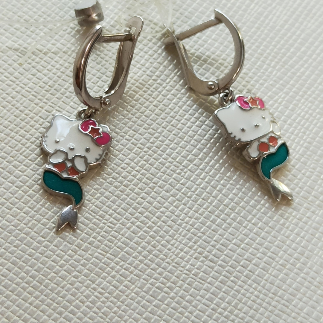 Серьги«Hello kitty»