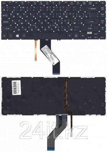 Клавиатура для ноутбука Acer Aspire V5-471/ V5-431/ M5-481, RU, подсветка, черная - фото 1 - id-p81998120