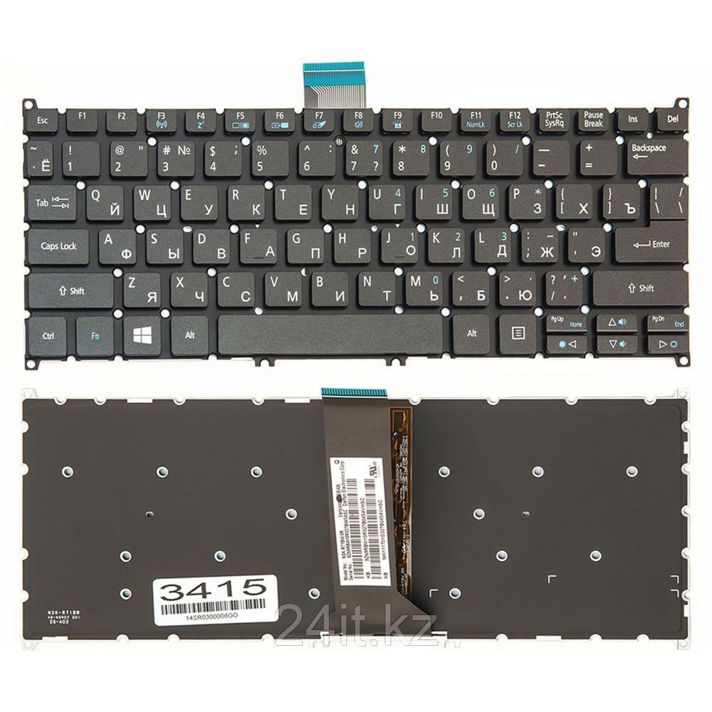 Клавиатура для ноутбука Acer Aspire V5-122P, RU, подсветка, черная - фото 1 - id-p81998265
