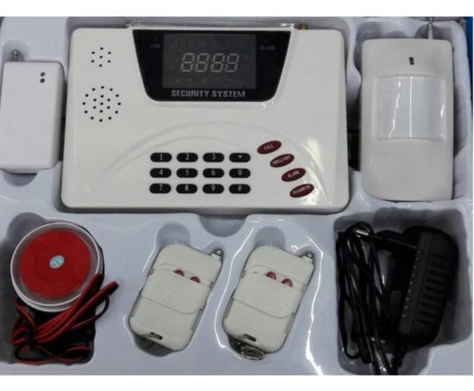 Cигнализация GSM "Security Alarm System" датчик движения , проникновения , сирена 10 зон защиты - фото 1 - id-p82000044