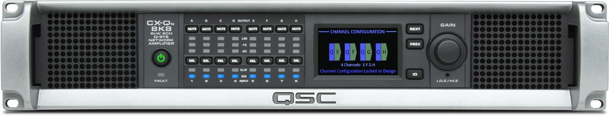 QSC CX-Qn 8K8 усилитель 8 х 1000Вт Q-SYS - фото 1 - id-p82001028