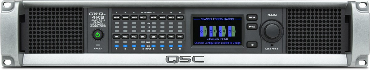 QSC CX-Qn 4K8 усилитель 8 х 500Вт Q-SYS - фото 1 - id-p82001029