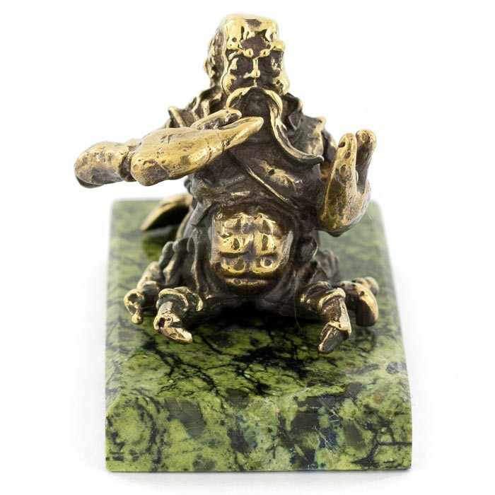 Сувенир статуэтка знак зодиака "Рак" из бронзы и камня 116089 - фото 3 - id-p80871216