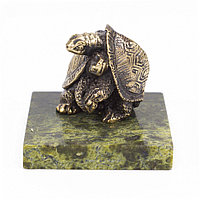 Статуэтка из бронзы и змеевика "Черепахи" 117929