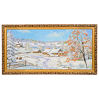 Картина с каменной крошкой "Зимний сад" багет 39х76 см К737 119059