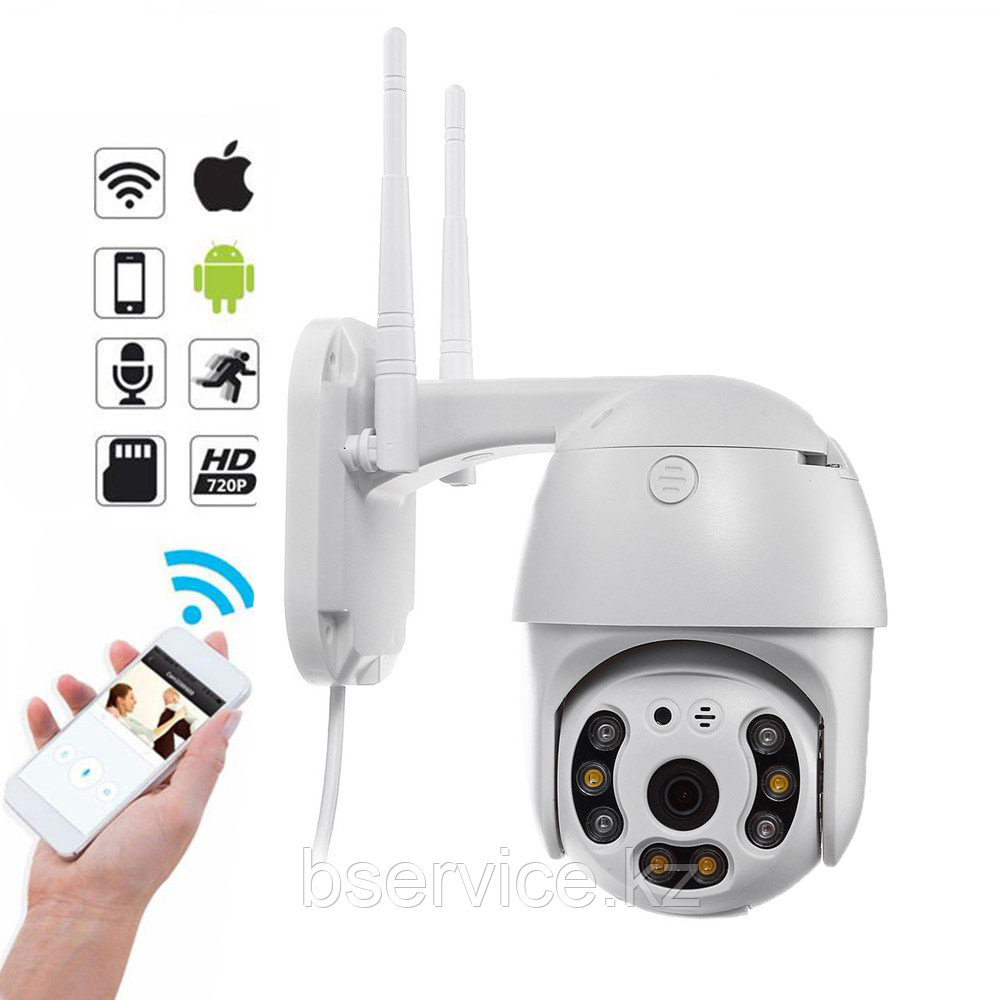 Видеокамера IP WiFi P2P уличная поворотная 2.0Мр
