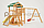 Детская площадка Савушка Мастер 2, игровая башня, балкон, качели, песочница, лавочки, лестница, сетка-лазалка., фото 5