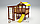 Детская площадка Савушка BABY-1(play), швед. стенка, балкон, игровой домик, турник, бинокль, руль., фото 4