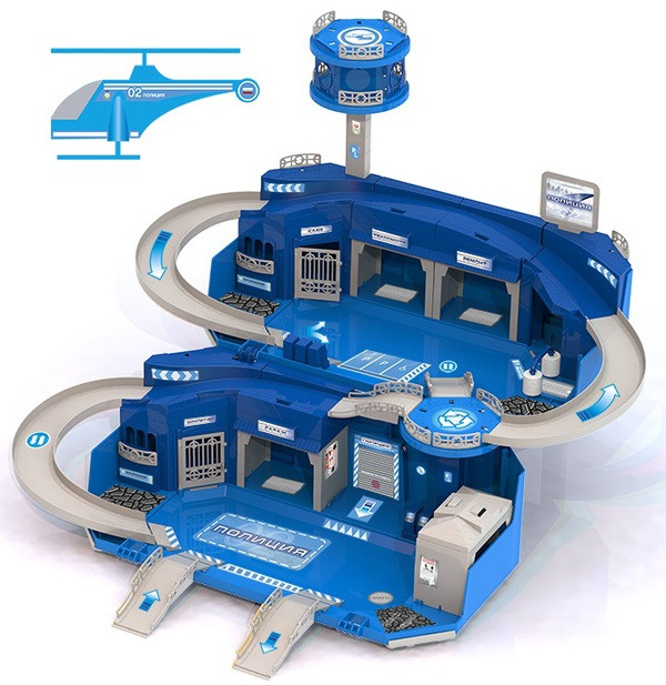 Игровой набор Гараж  Полицейская станция