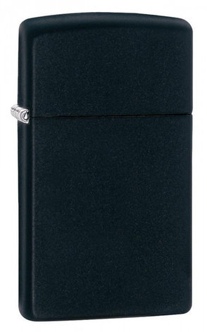 Зажигалка Zippo 1618 Slim Black Matte, фото 1