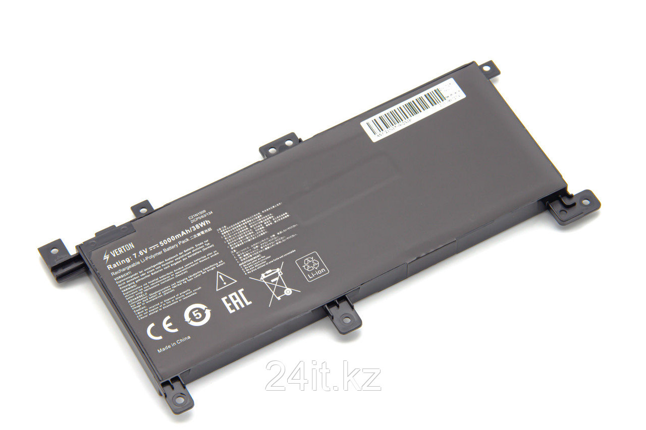 Аккумулятор для ноутбука Asus F556/ X556 (C21N1509)/ 7.6 В/ 5000 мАч, черный