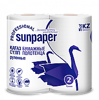 Бумажные полотенца «SUNPAPER PROFESSIONAL» стандарт, 2 рулона