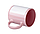Кружка цветная заливка с окном под сублимацию (розовая), фото 2