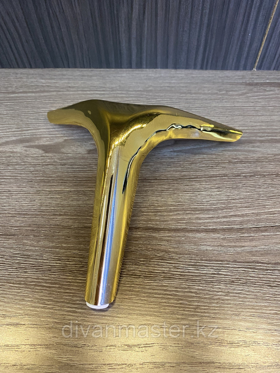 Ножка стальная, для диванов и кресел, золото 15 см