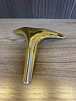 Ножка стальная, для диванов и кресел, золото 15 см, фото 1