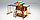Детская площадка Савушка "4 сезона" 6, игровая башня 2 качели, столик с лавочками, лестница, горки, фото 8
