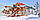 Детская площадка Савушка "4 сезона" 8, игровые башни, столик с лавочками, зимняя и обычная горка, лестница,, фото 3