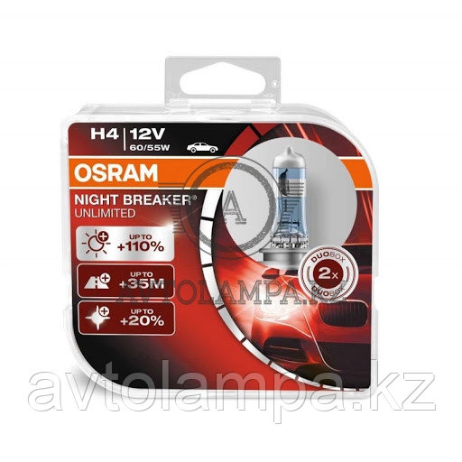 64193NBU-HCB Osram  +110% H4 12V 60/55W Night Breaker Unlimited