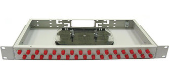 Оптический кросс 1U укомплектованный на 32 порта FC/UPC