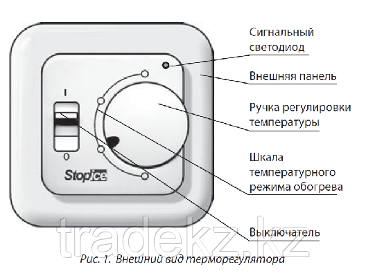 Терморегулятор для теплого пола ТР 140 белый (SI), фото 2