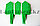 Садовый бордюр "Готика" 14х310 см, зеленый 65060 (002), фото 6