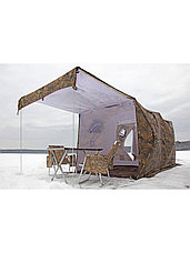 Палатка всесезонная Берег Кубоид 3.60 двухслойная, непромокаемый пол из ПВХ размер 3,6 x 1,8 x 1,9 м, фото 2