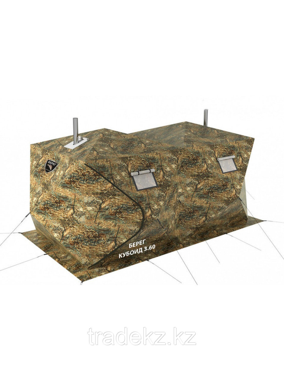 Палатка всесезонная Берег Кубоид 3.60 двухслойная, размер 3,6 x 1,8 x 1,9 м. - фото 1 - id-p82136860