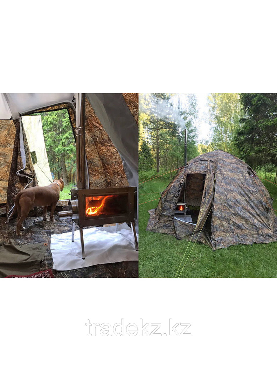 Печь для зимней палатки Берег "Камин" Малая (65 мм.) - фото 10 - id-p82137010