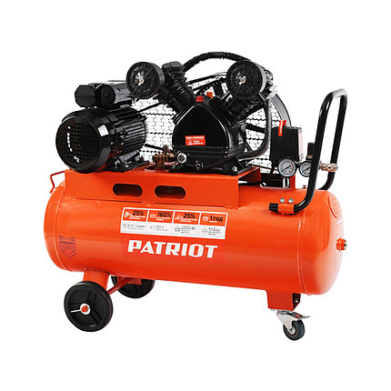 Компрессор поршневой ременной Patriot LRM 50-430R, фото 2