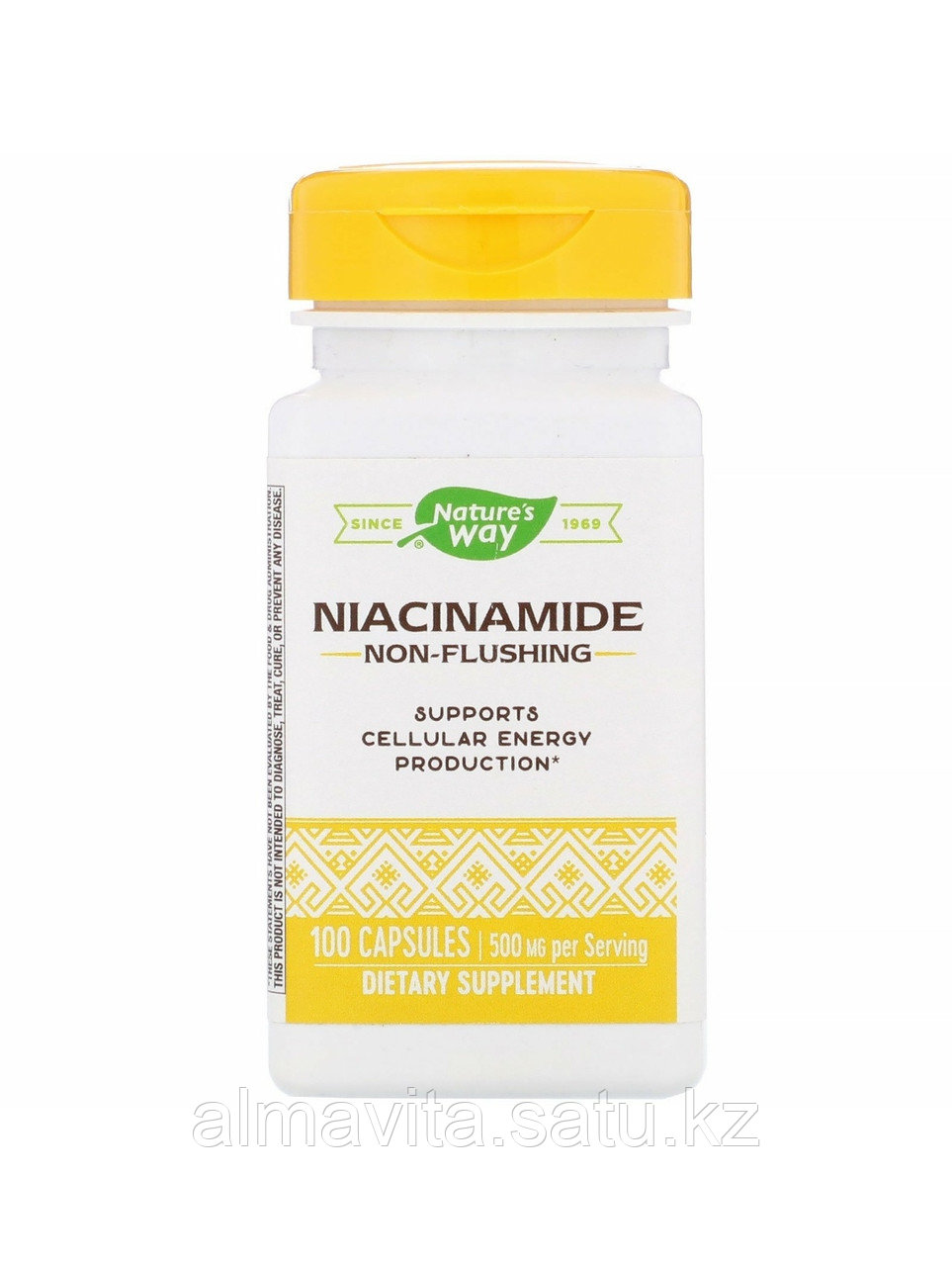 Nature's way, Никотинамид (Ниацинамид), 500 мг, 100 растительных капсул