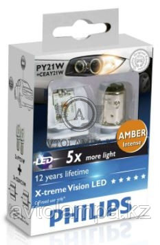 Philips 12764 PY21 LED+CEAY21W 12V Amber желтый