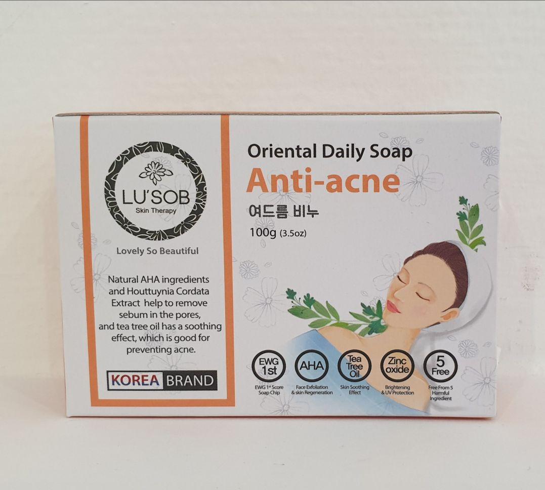 Корейское мыло Анти- акне Oriental Daily Soap Anti-acne от Lusob 100g.