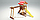 Детская площадка Савушка 10, с рукоходом, шведской стенкой, сеткой лазалкой, качелями, игровой башней, фото 4