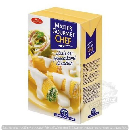 Сливки на растительных маслах 23% Master Martini Chef  1 л
