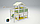 Детская площадка Савушка BABY-4, сетка-лазалка, рукоход, шведская стенка, игровой домик с крышей и балдахином., фото 2