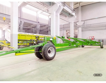 JOHN DEERE 625F/630F HYDRAFLEX™ үстіңгі деректемесіне арналған айналмалы элементі бар MAANS үстіңгі деректеме арбасы