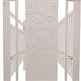 Детская кровать Pituso Noli Мишка маятник универсальный белый, фото 9