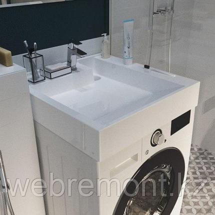 Раковина над стиральной машиной Milo 600 х 600 х 115 мм. (POLYTITAN), фото 1
