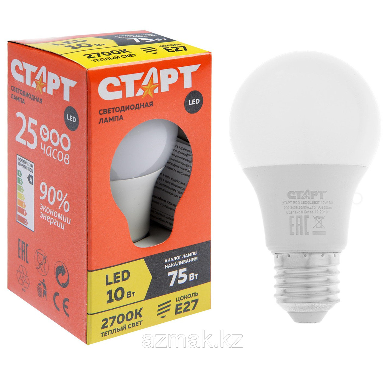 Светодиодная лампа СТАРТ LED GLS E27 10W 30