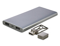 Набор: Портативное зарядное устройство 10 000 mAh + USB флеш карта 8 GB