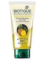 Гель для умывания с ананасом, Biotique, 100 мл, для жирной и нормальной кожи